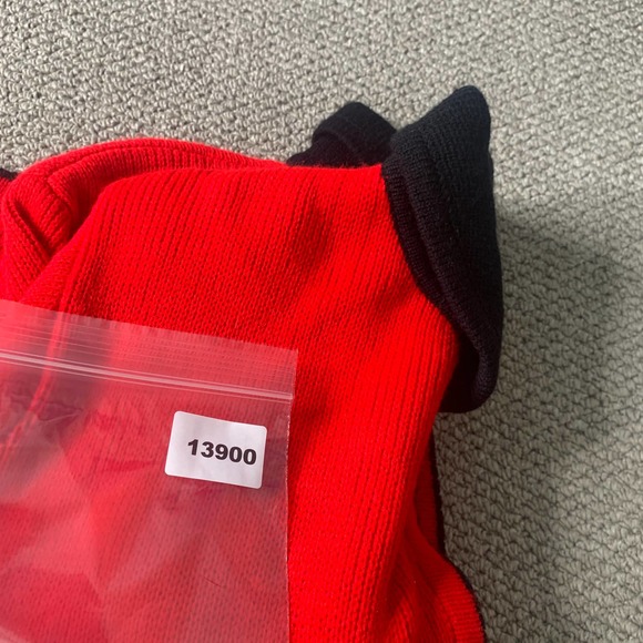 Tally Ho Womens Cardigan Sweater Size Medium Red Long Sleeves Button Front - Picture 11 of 11